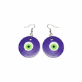 Aretes Evil Eye Morado