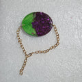 Pulsera Redonda de Resina con Flores Multicolor