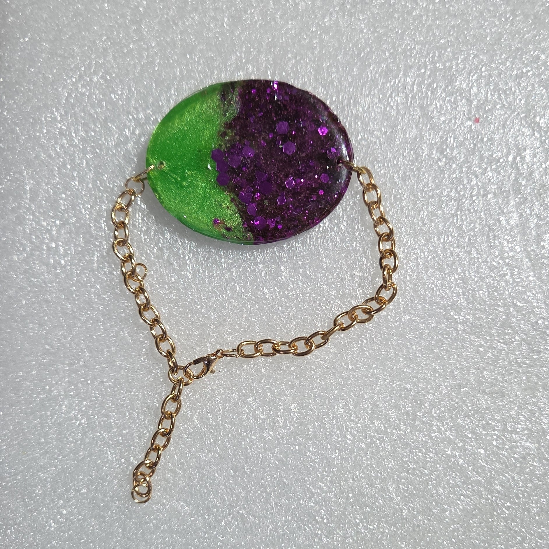 Pulsera Redonda de Resina con Flores Multicolor